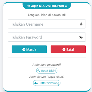 Register PGRI Saburai Jua - Persatuan Guru Republik Indonesia Cabang Saburai Jua